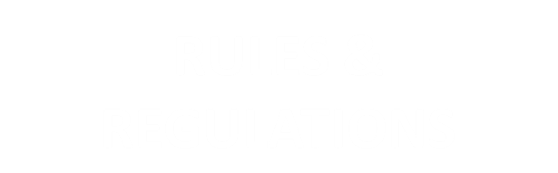 rules and regulations button with purple burst background